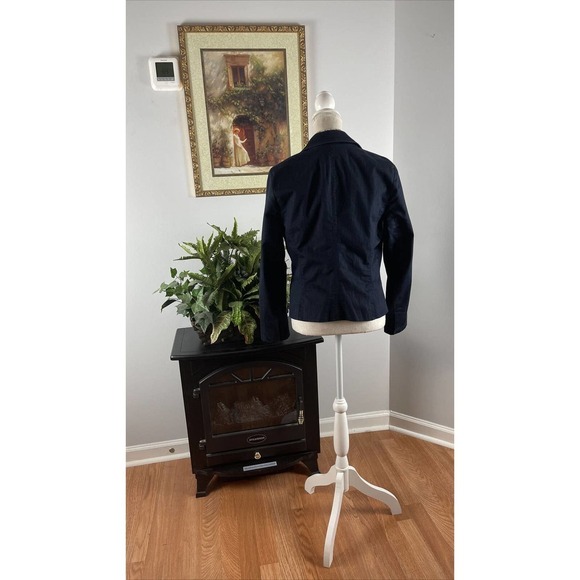 7th Avenue Design Studio New York & Co Blazer Jacket Women's Size M Blue Lined - Picture 6 of 12